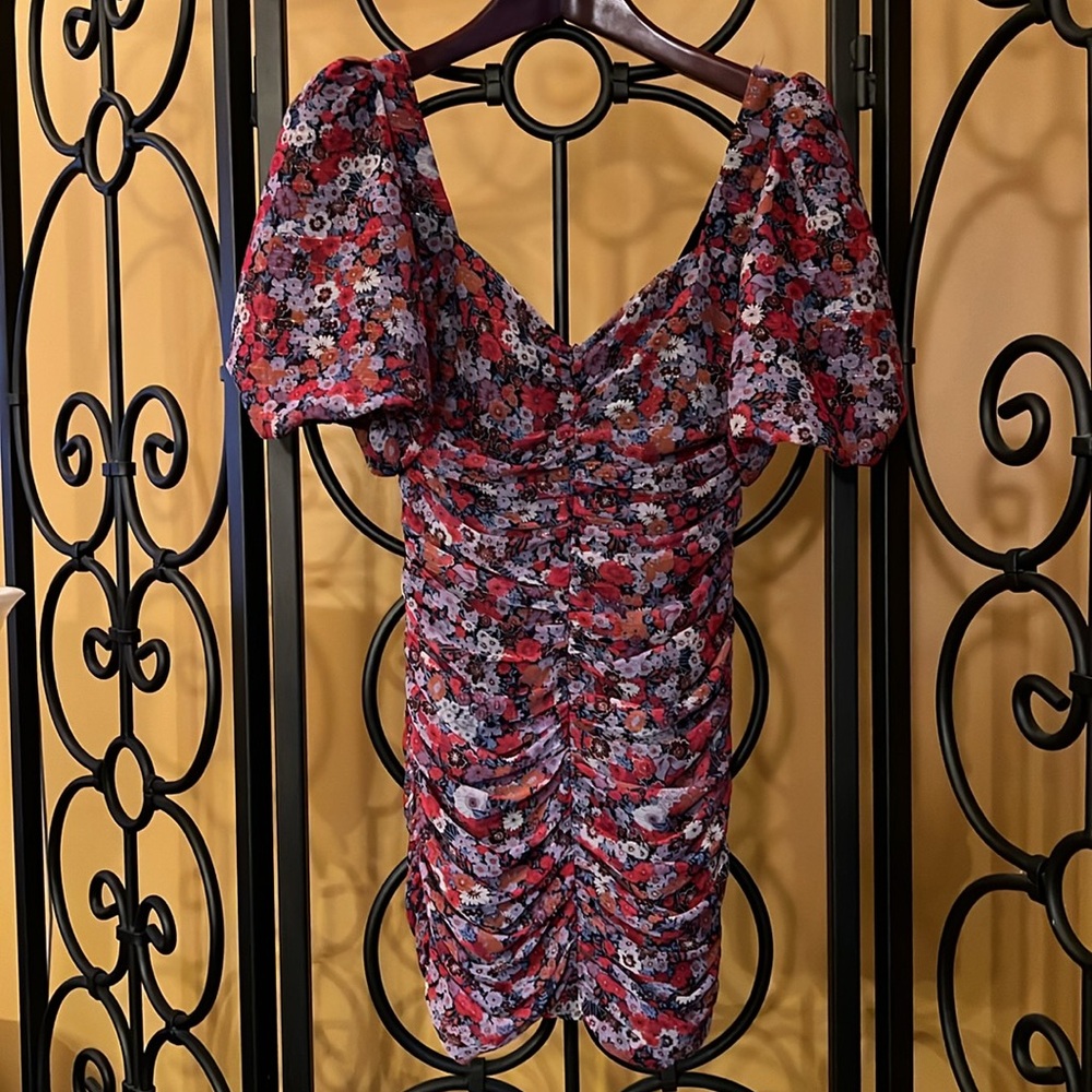 ZARA Multicolor Floral Mini Dress